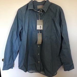Denim long sleeve button up